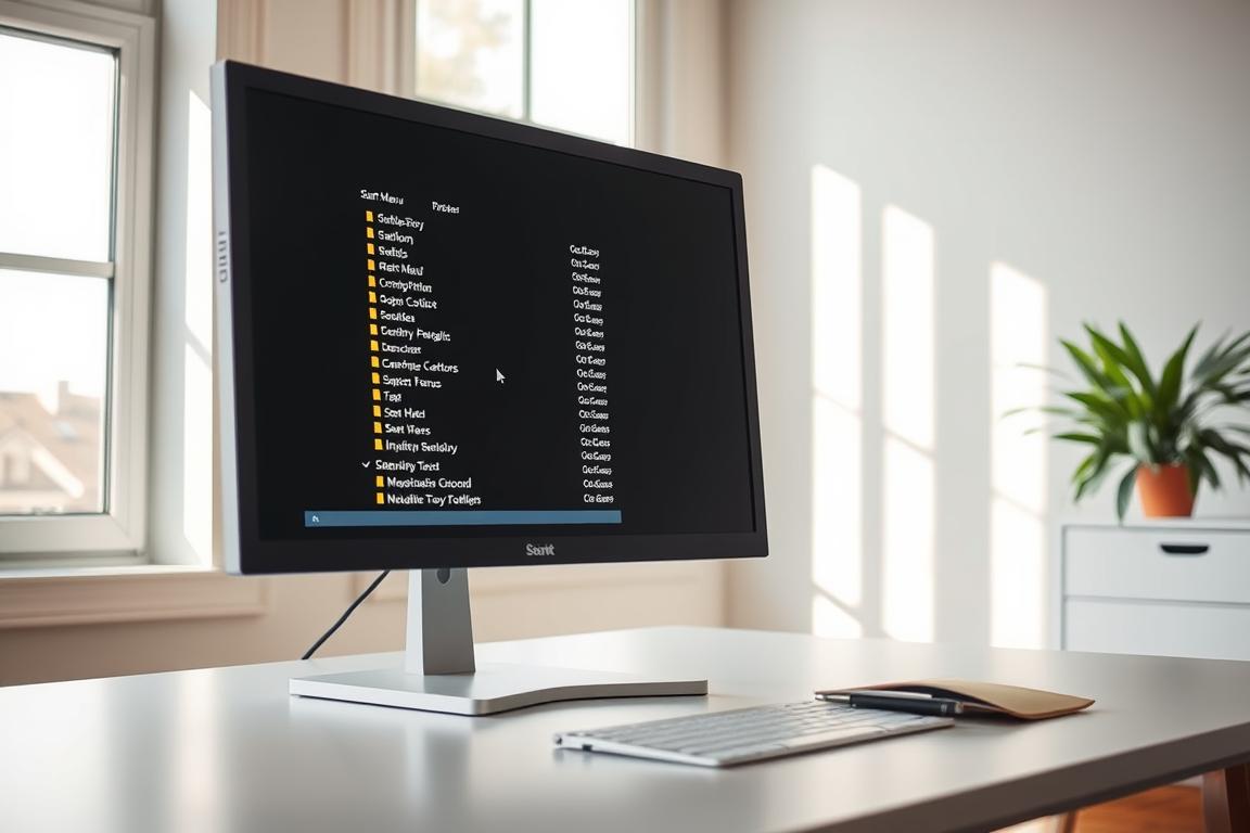 A clean, well-lit workspace with a desktop computer screen prominently displaying the Windows Registry Editor window. The cursor hovers over the "Start Menu" section, indicating the user's focus on repairing the Start Menu. The room is illuminated by soft, natural light filtering in through a nearby window, casting a warm glow on the scene. The overall atmosphere conveys a sense of focus and problem-solving, with the user intent on finding the solution to the issue at hand. A clean, well-lit workspace with a desktop computer screen prominently displaying the Windows Registry Editor window. The cursor hovers over the "Start Menu" section, indicating the user's focus on repairing the Start Menu. The room is illuminated by soft, natural light filtering in through a nearby window, casting a warm glow on the scene. The overall atmosphere conveys a sense of focus and problem-solving, with the user intent on finding the solution to the issue at hand.