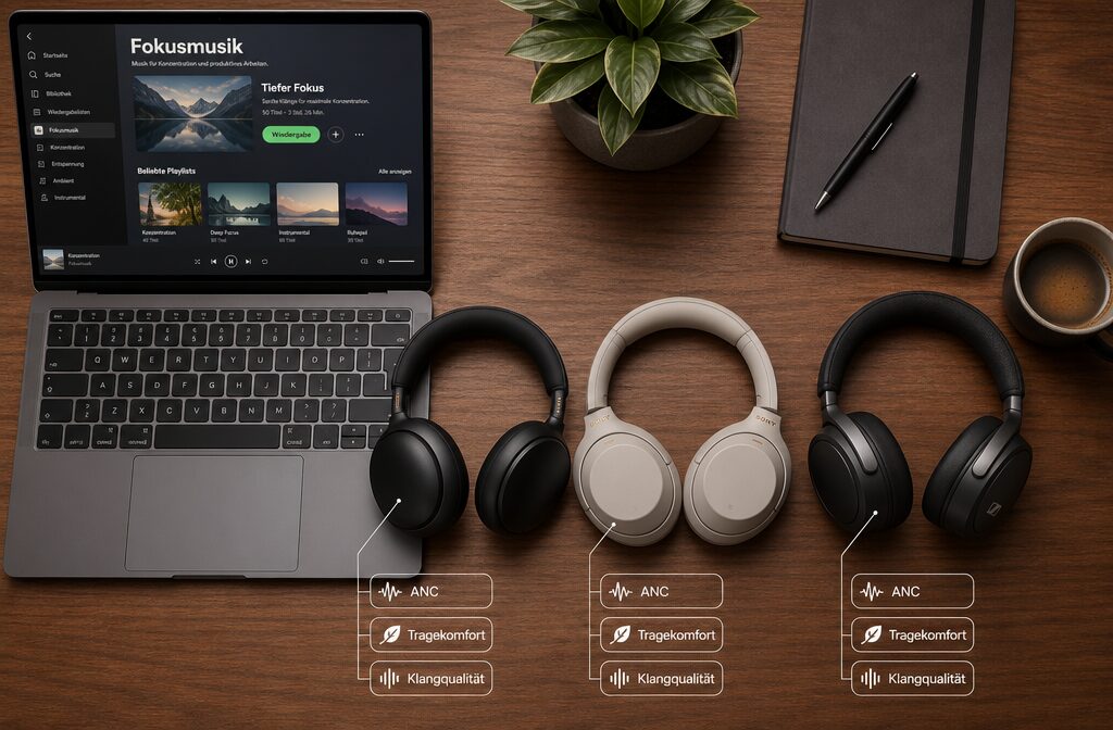 Beste Kopfhörer für konzentriertes Arbeiten im Homeoffice
