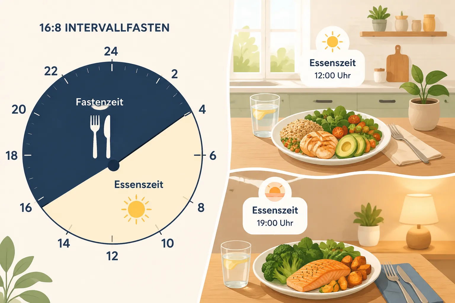 Beste Rezepte für 2 Mahlzeiten am Tag