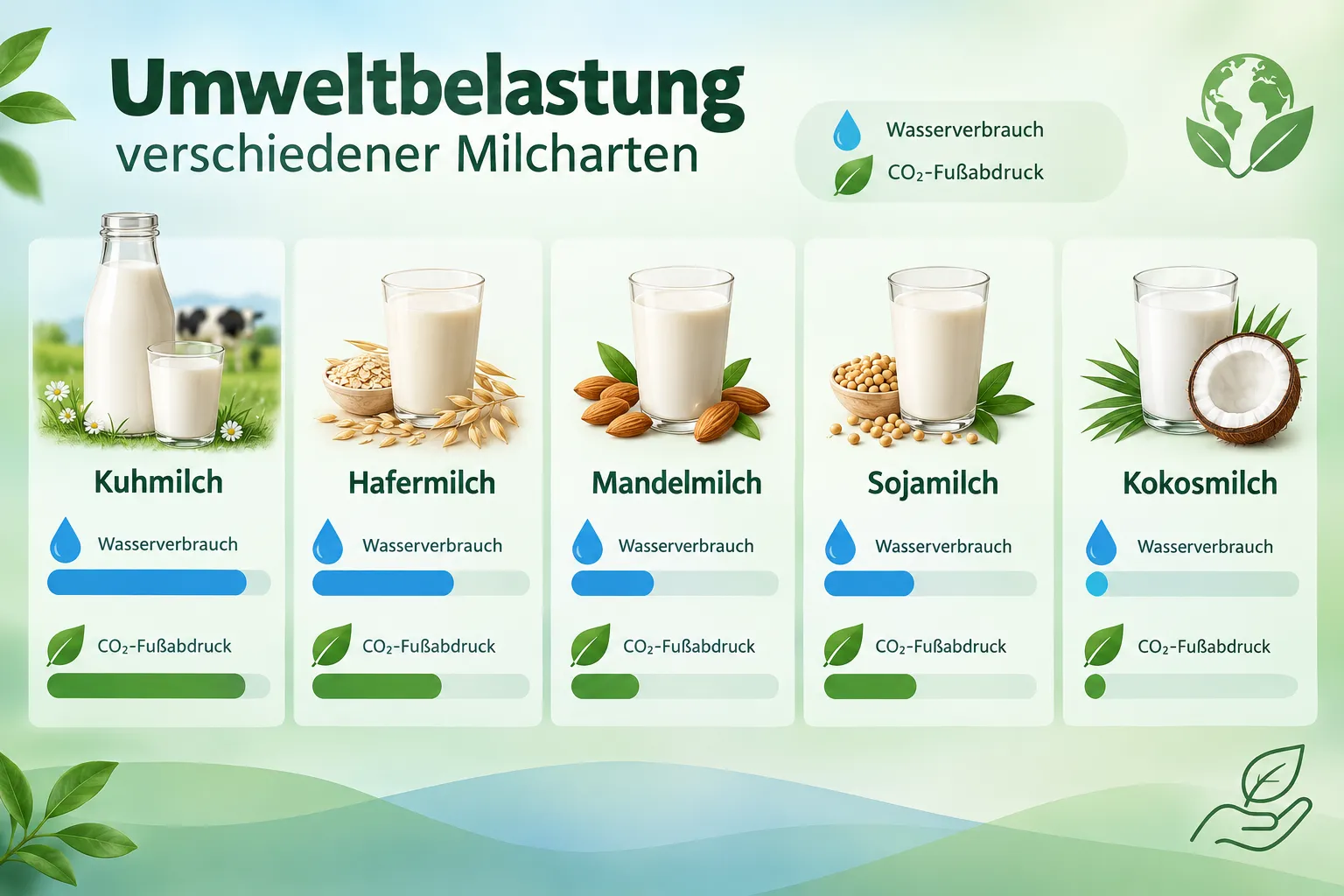 Beste pflanzliche Milch für Kinder