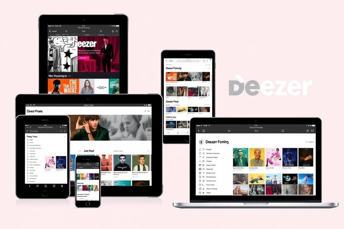 Bild von Deezer Premium auf verschiedenen Geräten Bild von Deezer Premium auf verschiedenen Geräten