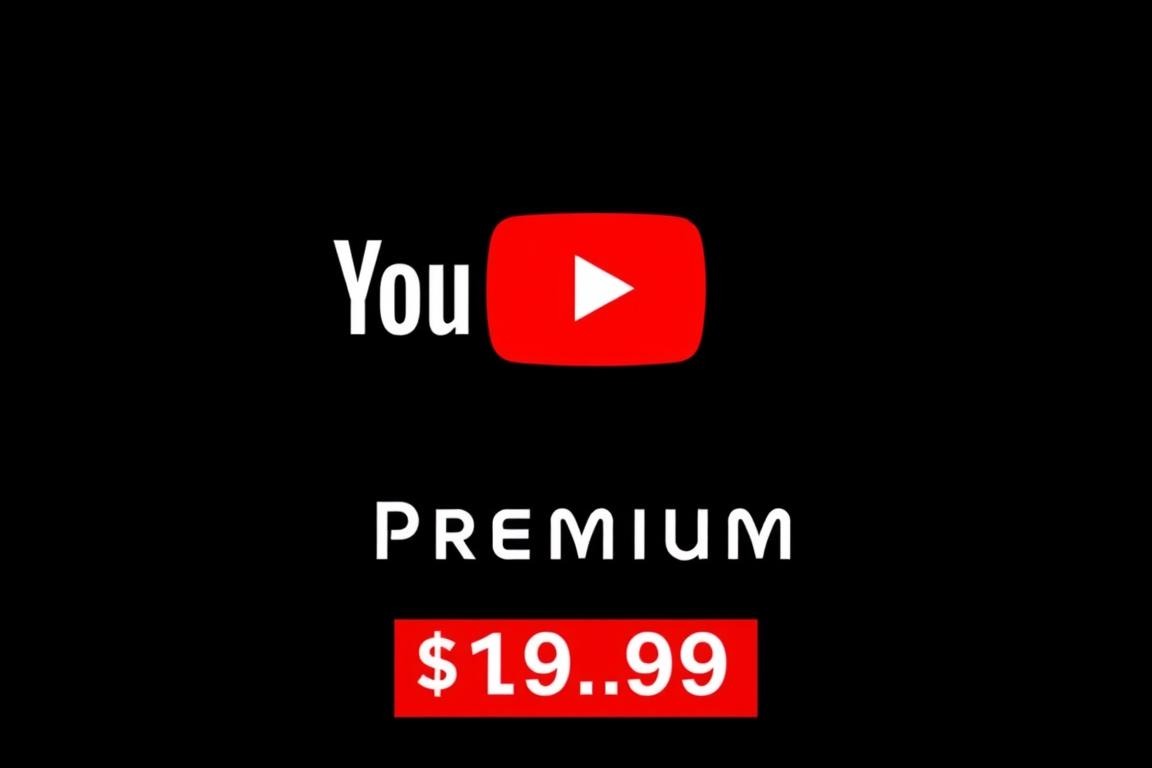 Bild von YouTube Premium-Logo mit Preisangaben