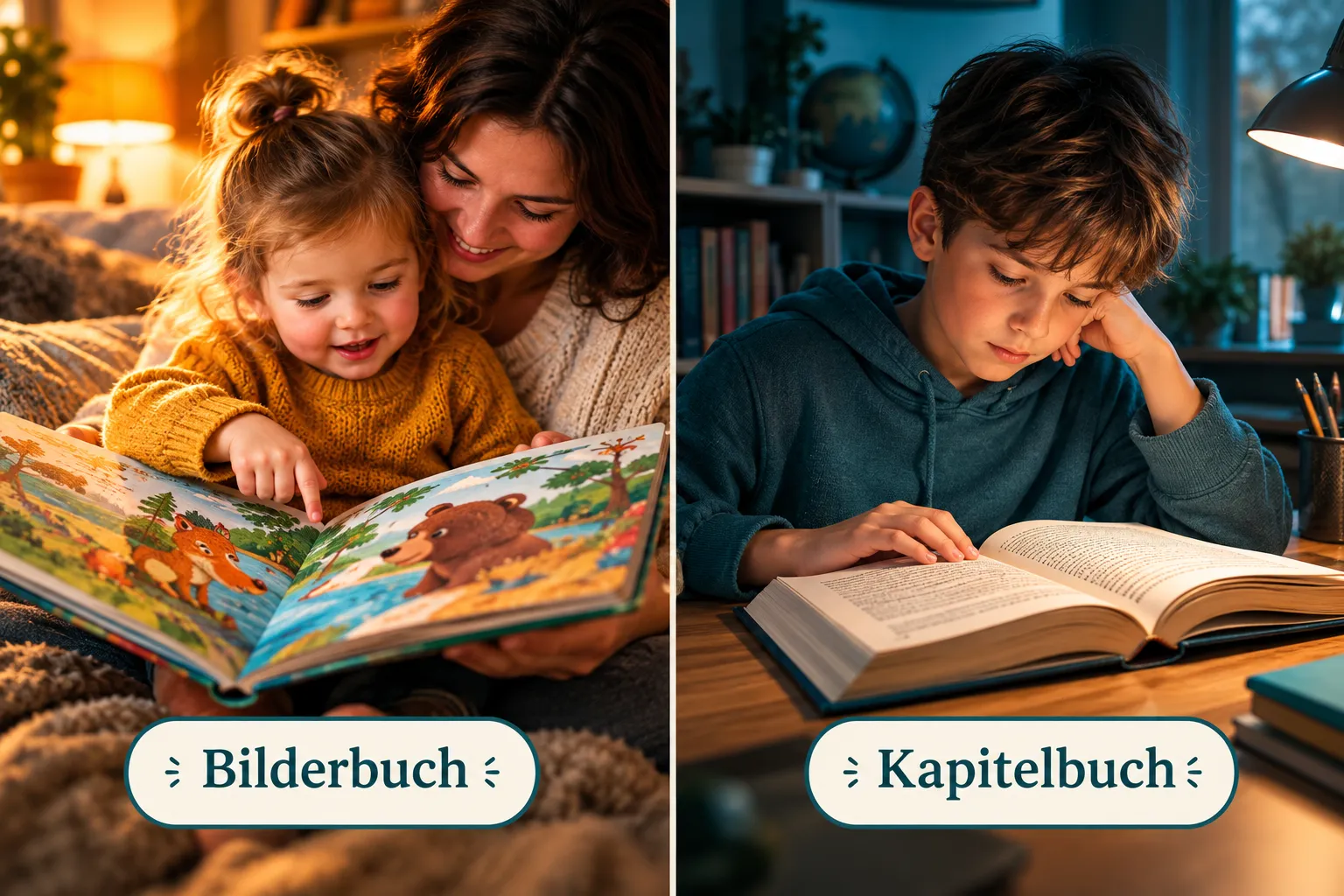 Die besten Kinderbücher 2 Bilderbücher vs. Kapitelbücher: Der Unterschied