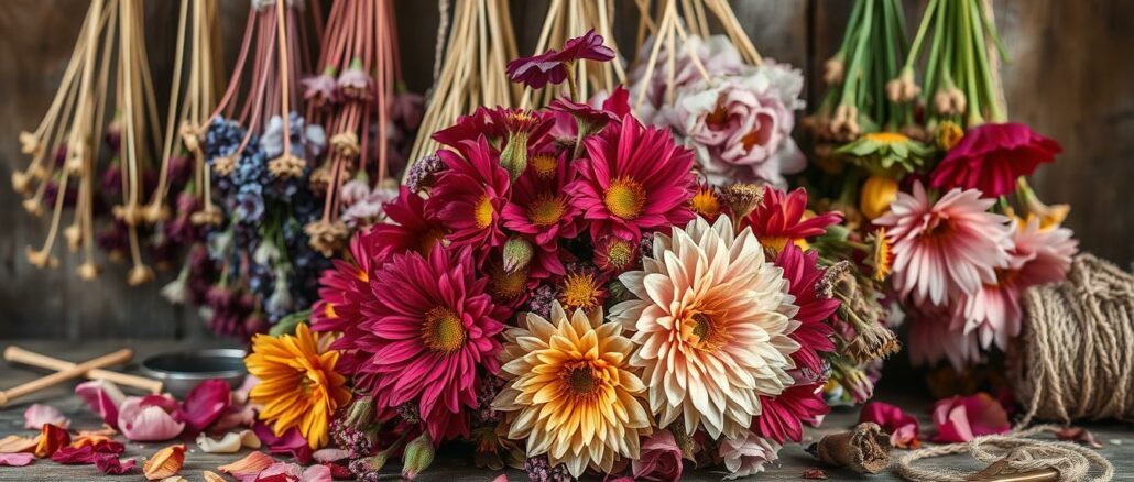 Blumensträuße trocknen Anleitung