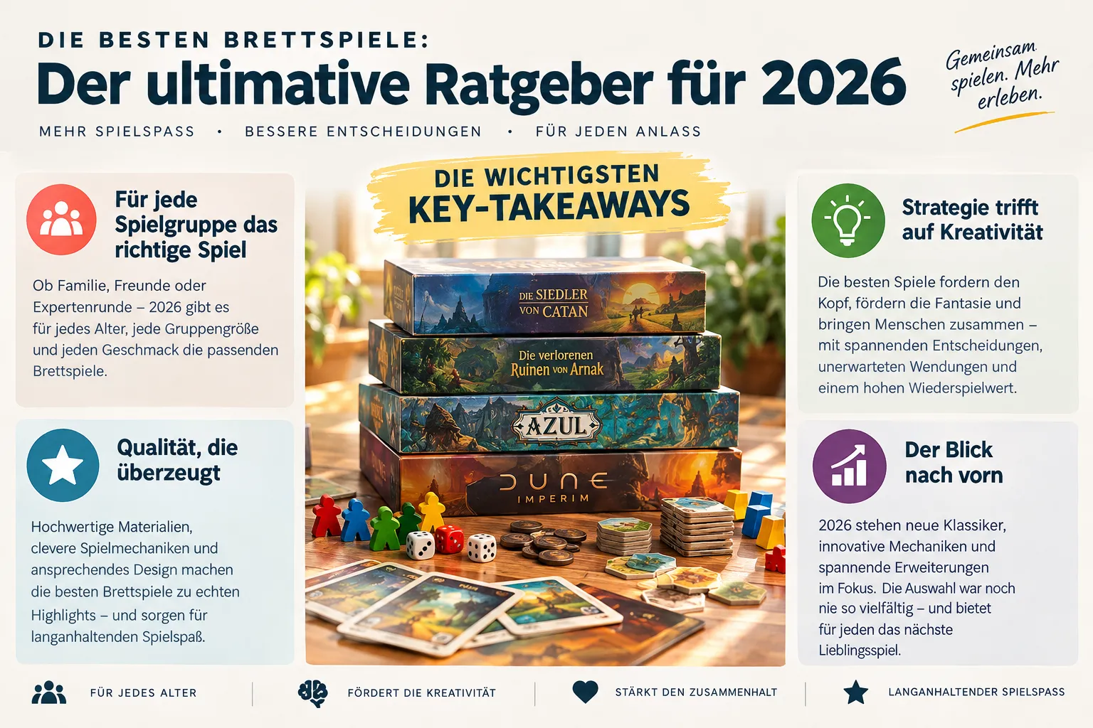 Die besten Brettspiele 2 Brettspiele für 2 Personen und für große Gruppen ab 6 Personen