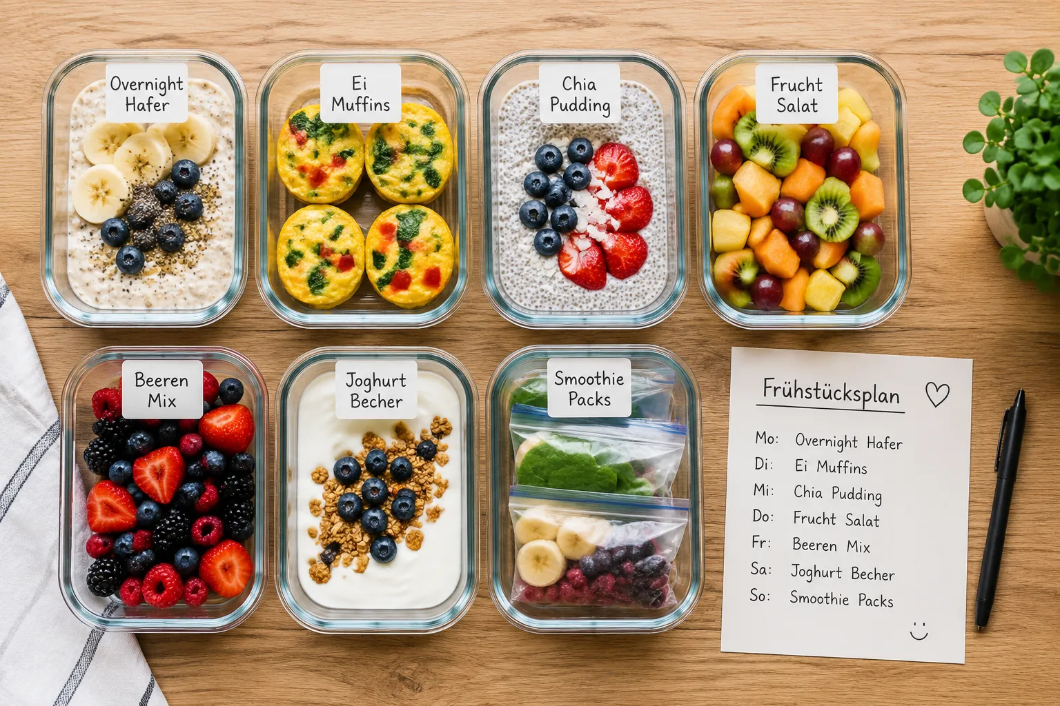 Die besten Frühstücksgerichte für Meal Prep: Frühstück