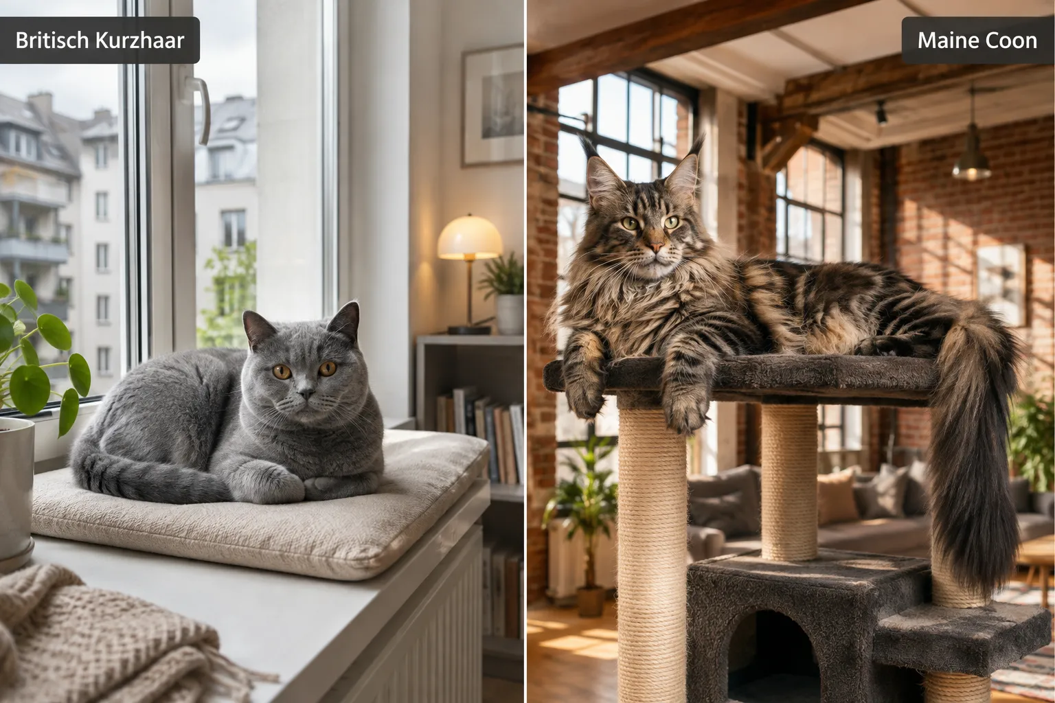 Die besten Katzenrassen für die Wohnung für Anfänger und Familien mit Kindern
