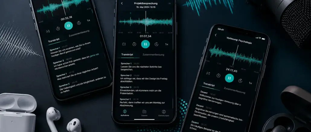 Die besten Sprachnachrichten- und Transkriptions-Apps im Vergleich
