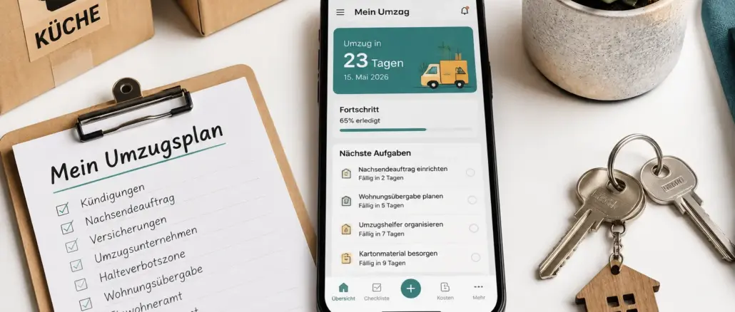 Die besten Umzugs-Apps und Umzugsplaner 2026 im Vergleich