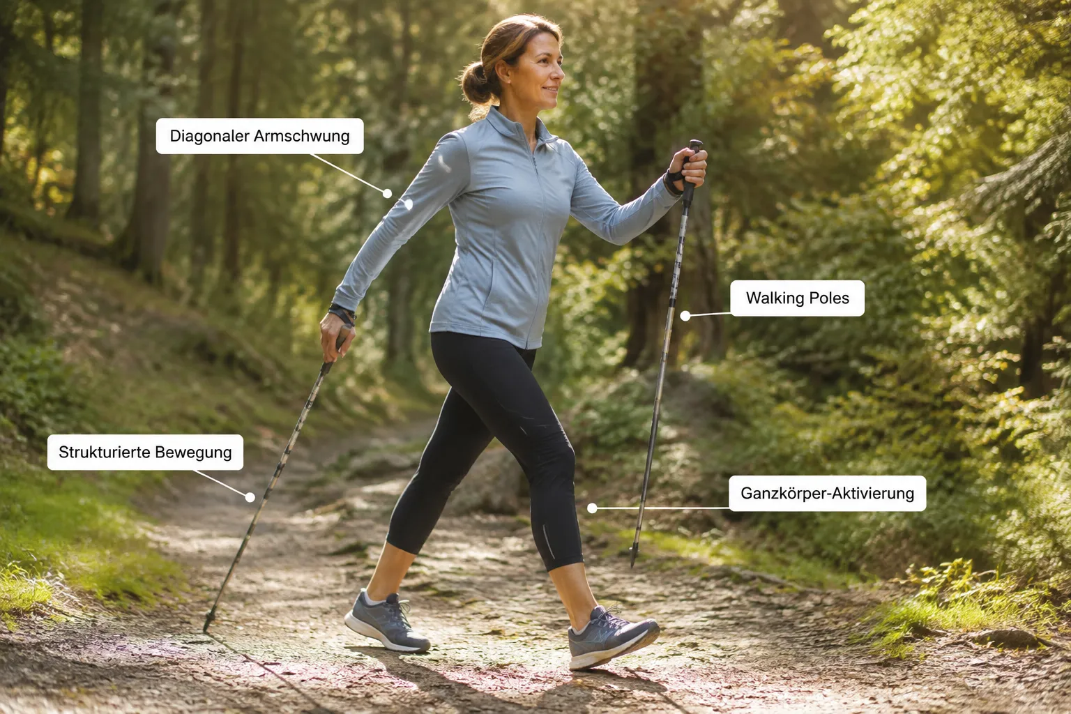 Die richtige Nordic Walking Technik
