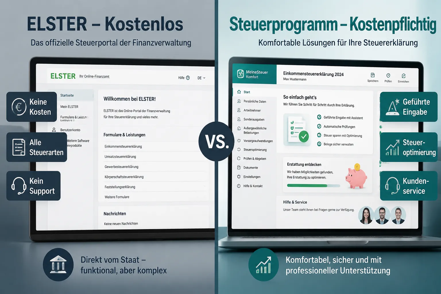 ELSTER vs. Steuerprogramme: Welches ist besser?