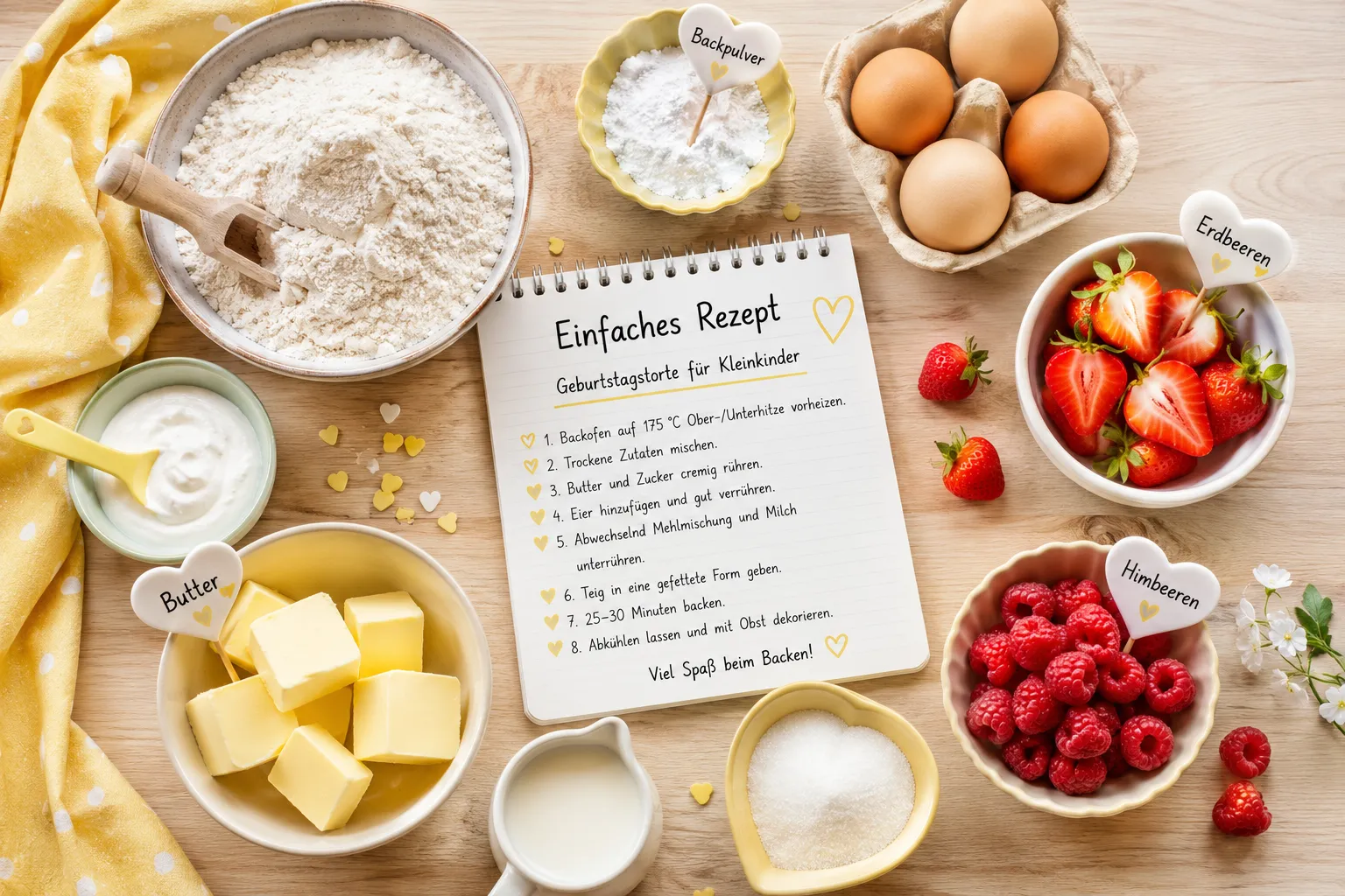 Einfache Rezepte für Kindergeburtstag-Torte selber backen