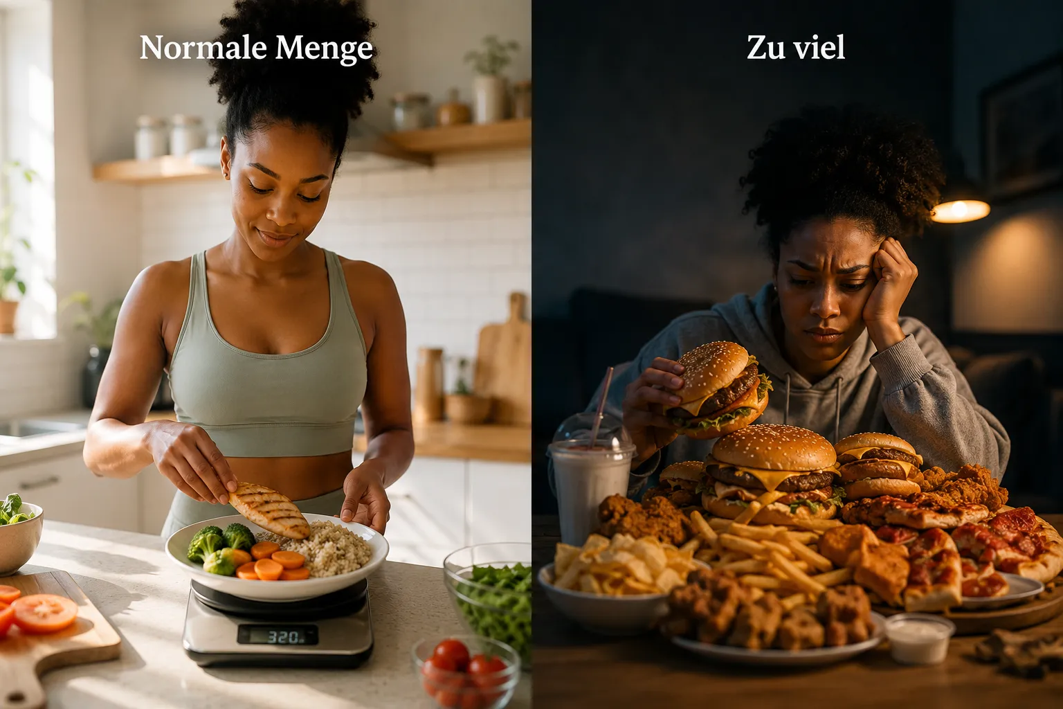 Essensmengen für verschiedene Aktivitätslevel