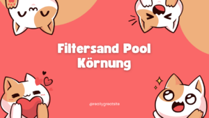 Filtersand Pool Körnung