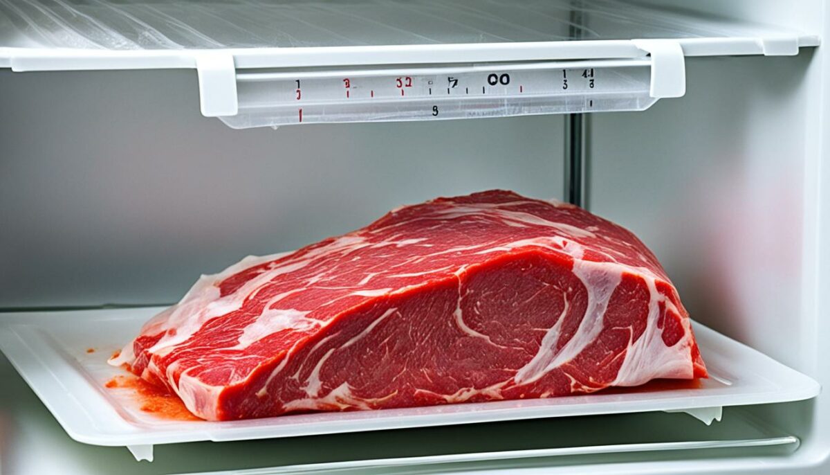 Fleisch im Kühlschrank auftauen