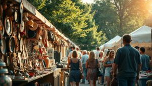 Flohmarkt-Verkauf