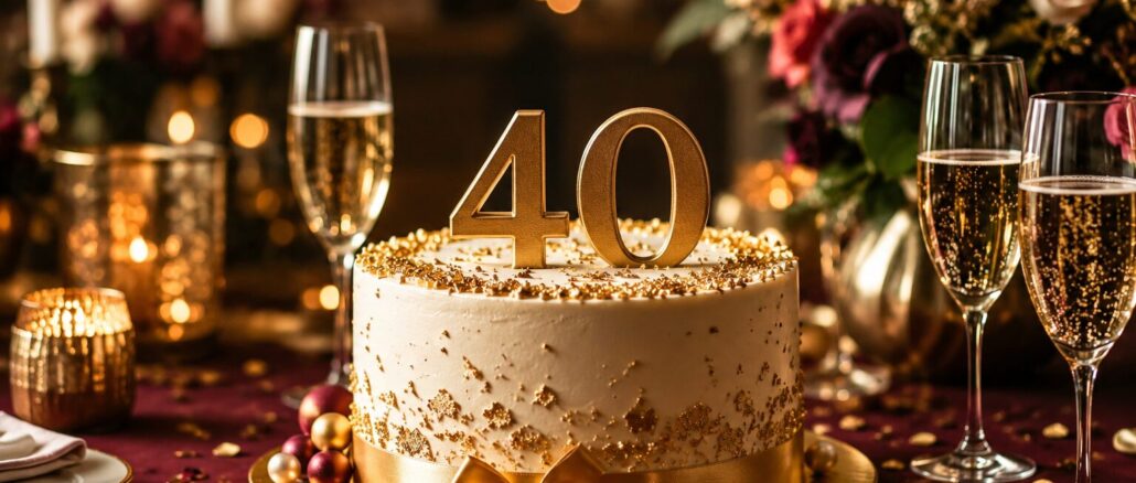 Glückwünsche zum 40. Geburtstag