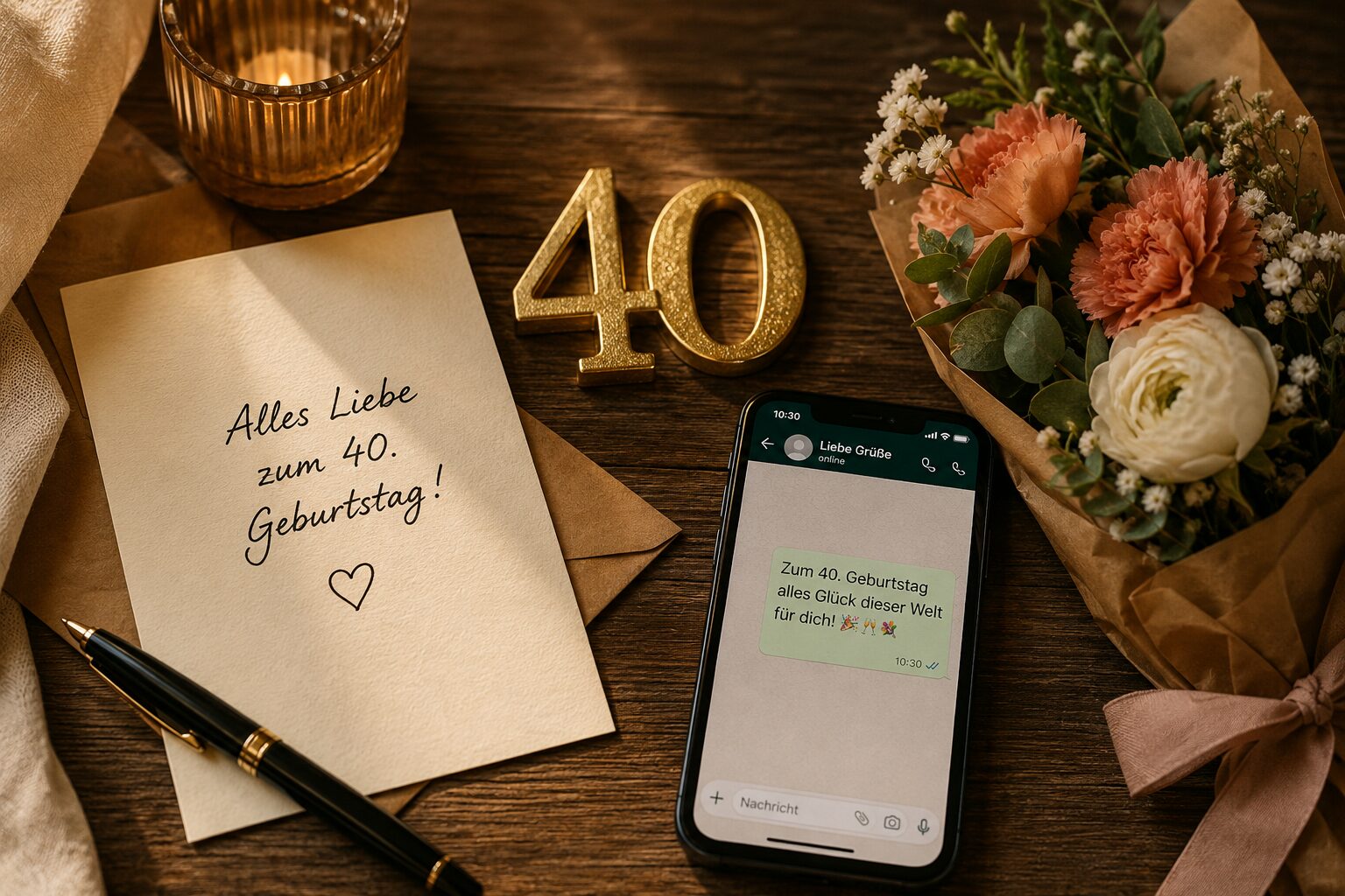 Glückwünsche zum 40. Geburtstag 1 Glückwünsche zum 40. Geburtstag: Persönlich oder formell, WhatsApp oder Karte?