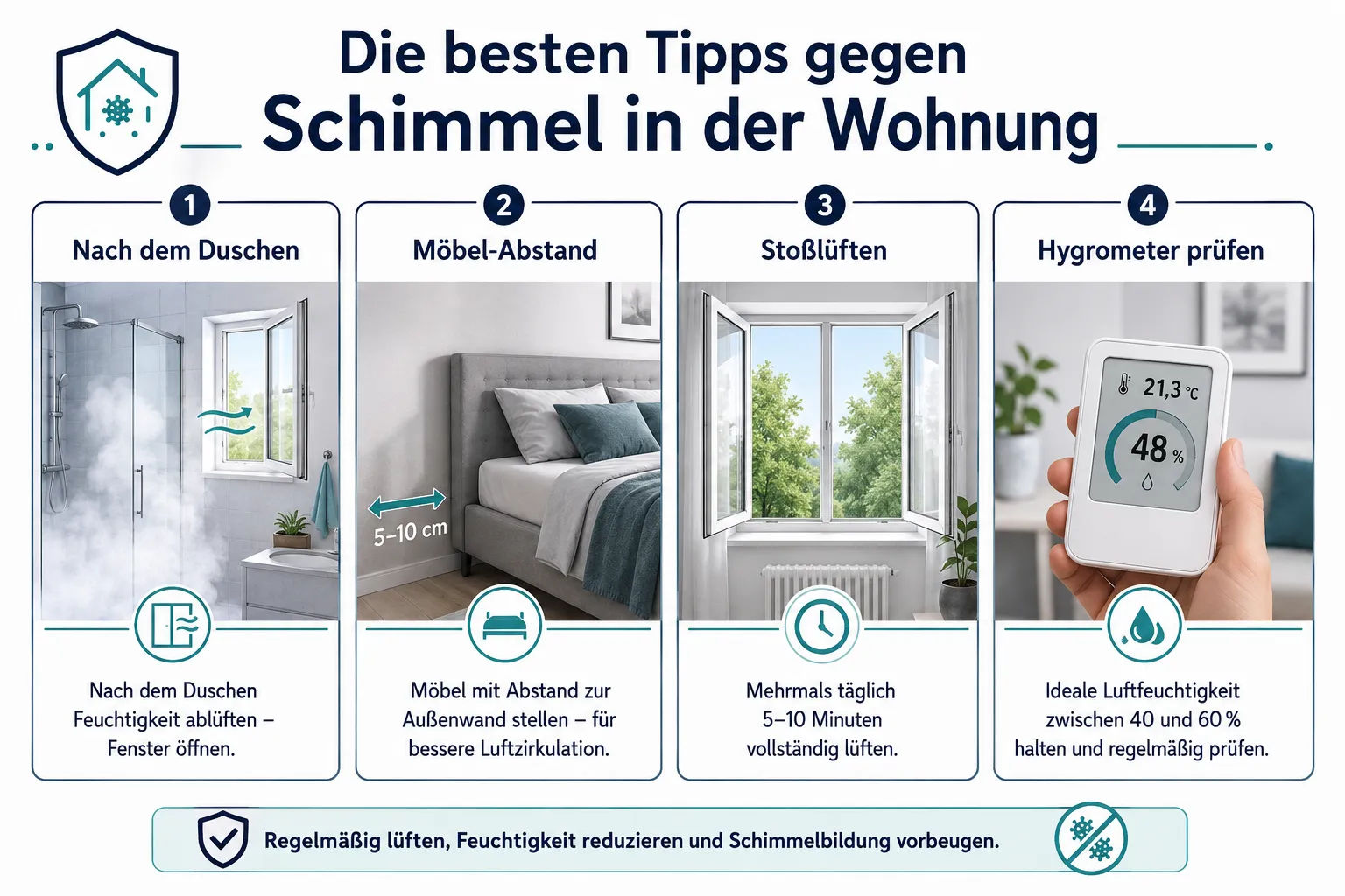 Ist Schimmel in der Mietwohnung Verantwortung des Vermieters