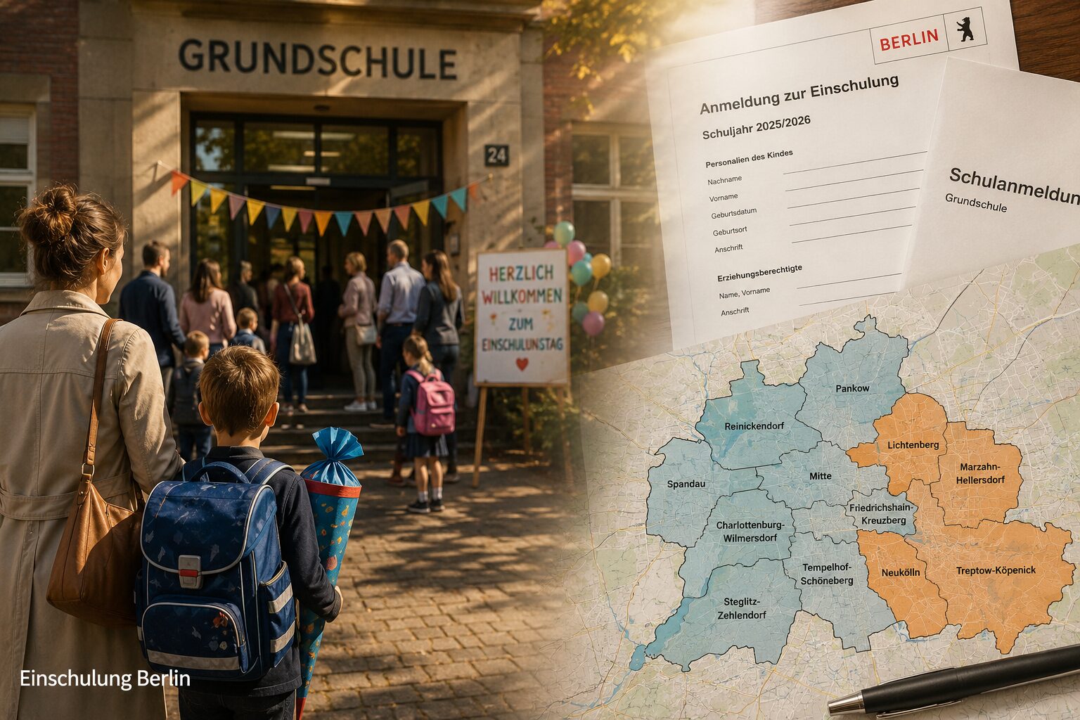 Kann man die Schule für die Einschulung in Berlin frei wählen?