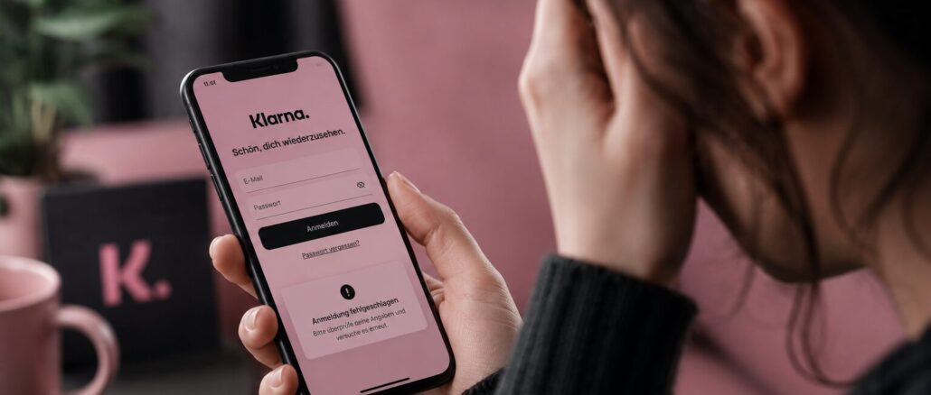Klarna-Login funktioniert nicht