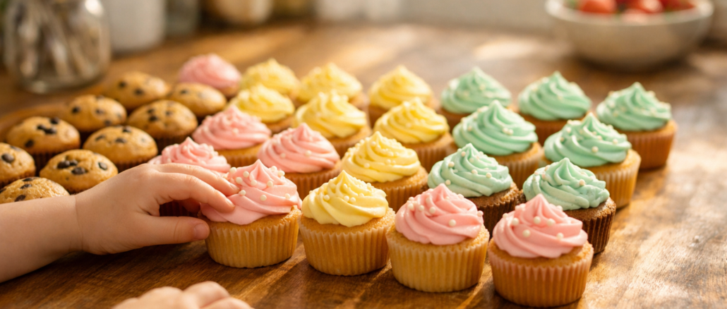 Kleine Kuchen für Kinder