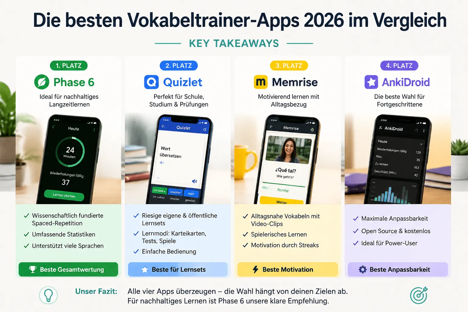 Kostenlose Vokabeltrainer-Apps, die wirklich funktionieren