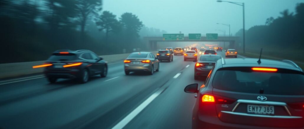 Langsam fahren verboten