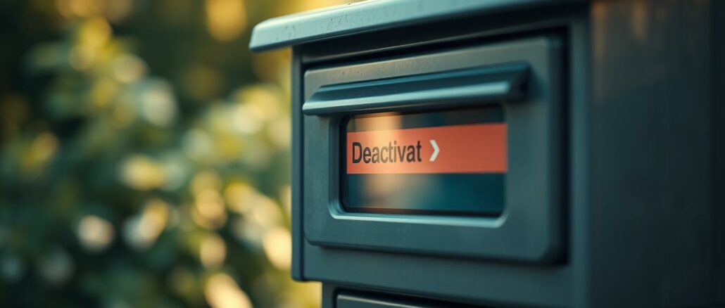 Mailbox-Deaktivierung