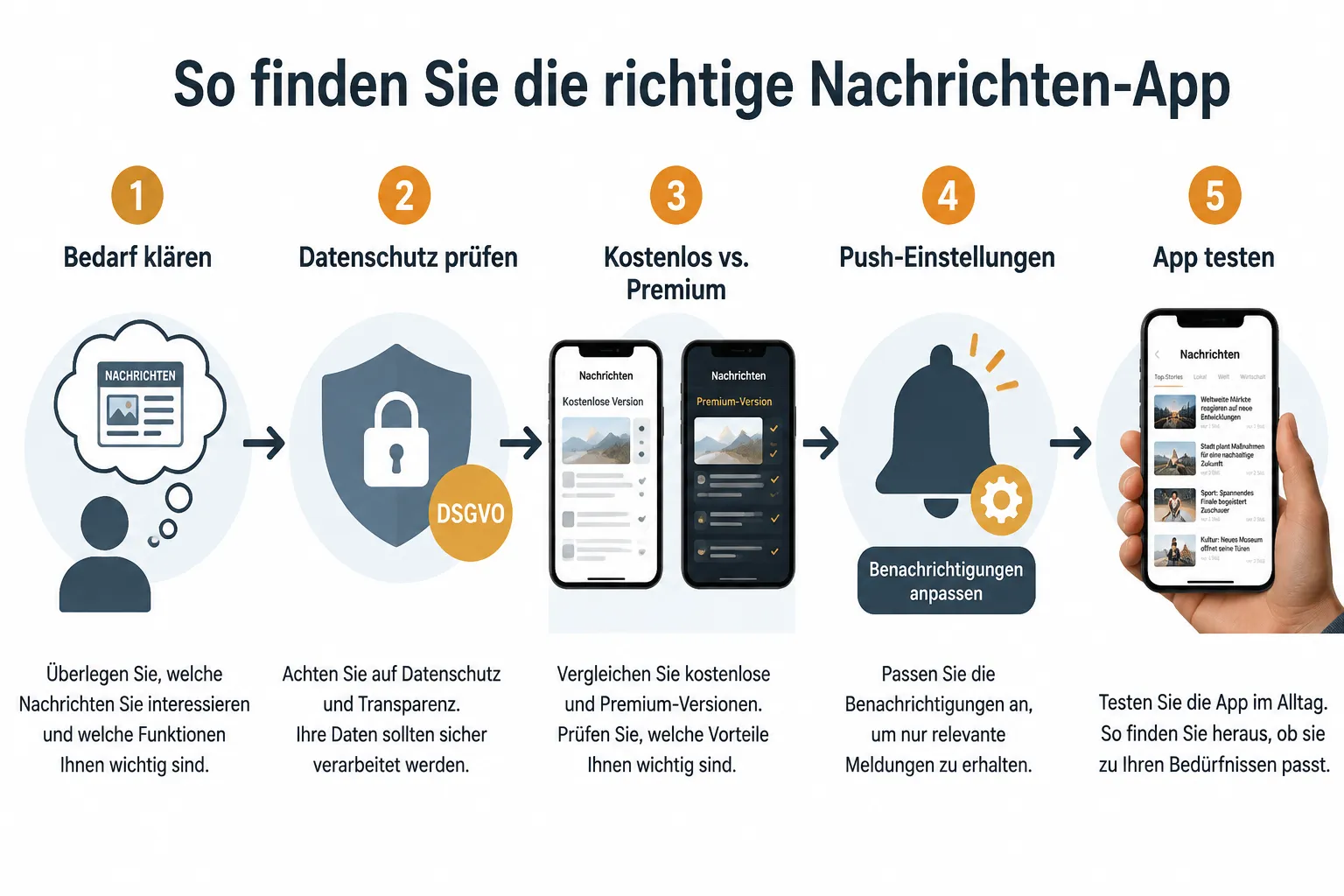 Nachrichten-App für Anfänger: Welche ist am einfachsten zu bedienen