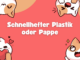 Schnellhefter Plastik oder Pappe