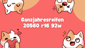 Ganzjahresreifen 20560 r16 92w