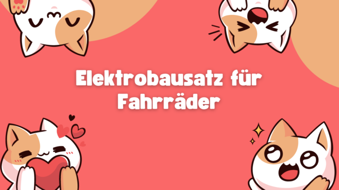 Elektrobausatz für Fahrräder