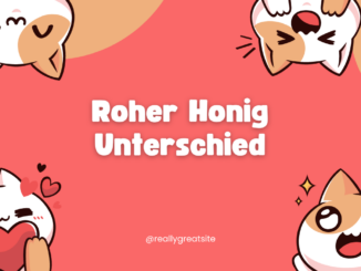 Roher Honig Unterschied