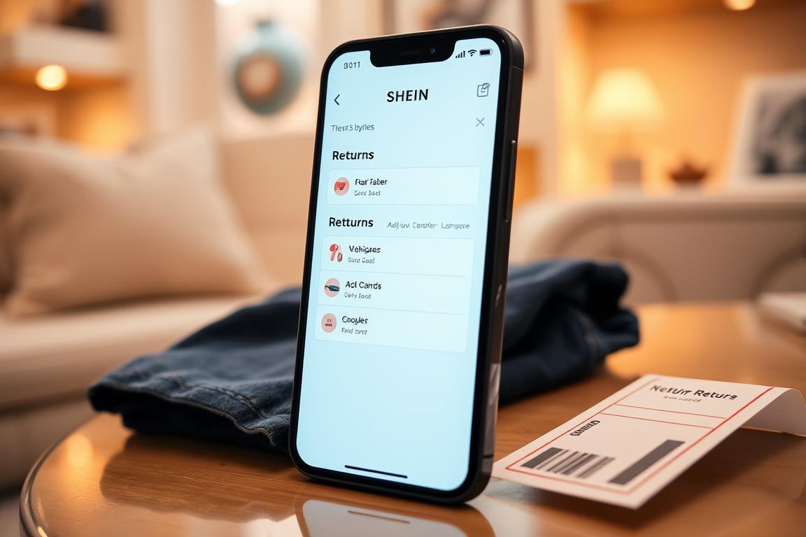 SHEIN Login Rücksendung