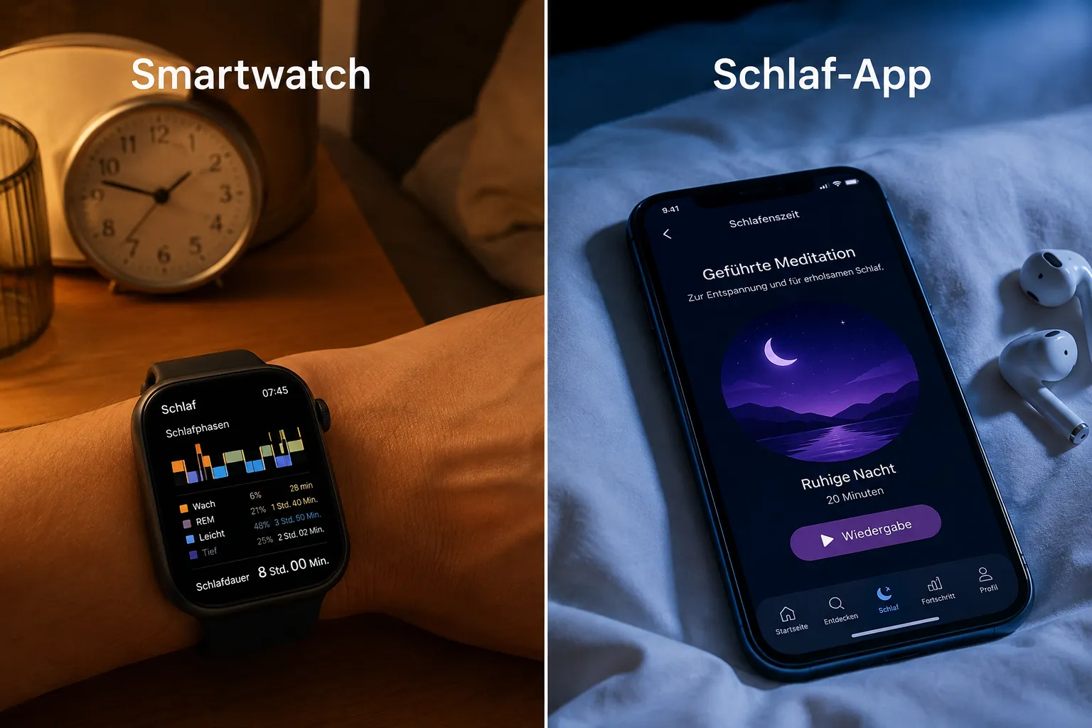 Schlaf-App vs. Smartwatch: Was ist besser?