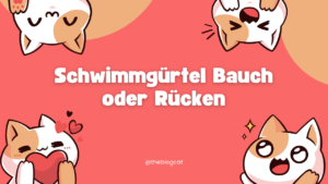 Schwimmgürtel Bauch oder Rücken