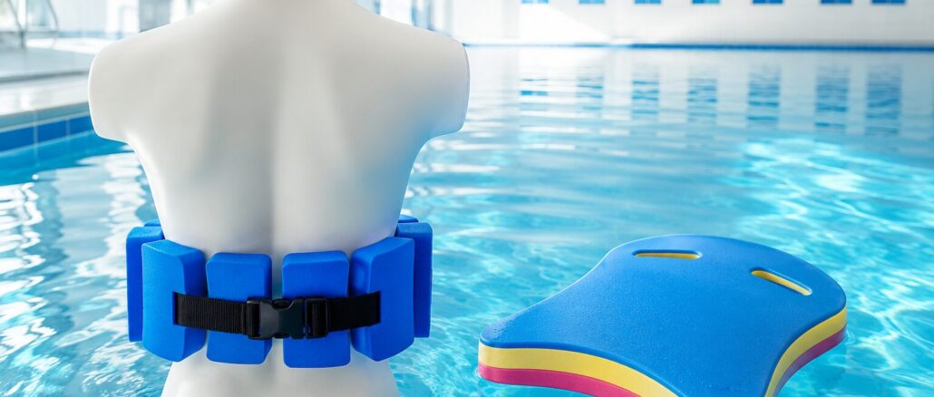 Schwimmgürtel oder Schwimmkissen