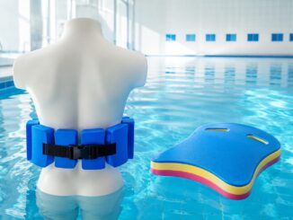 Schwimmgürtel oder Schwimmkissen