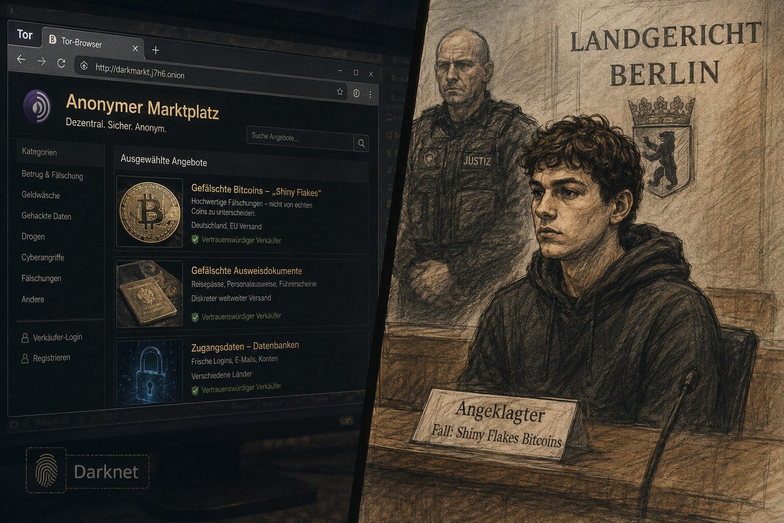 Shiny Flakes Bitcoin-Urteil: Wie lange war die Strafe?