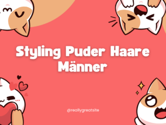 Styling Puder Haare Männer