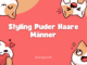 Styling Puder Haare Männer