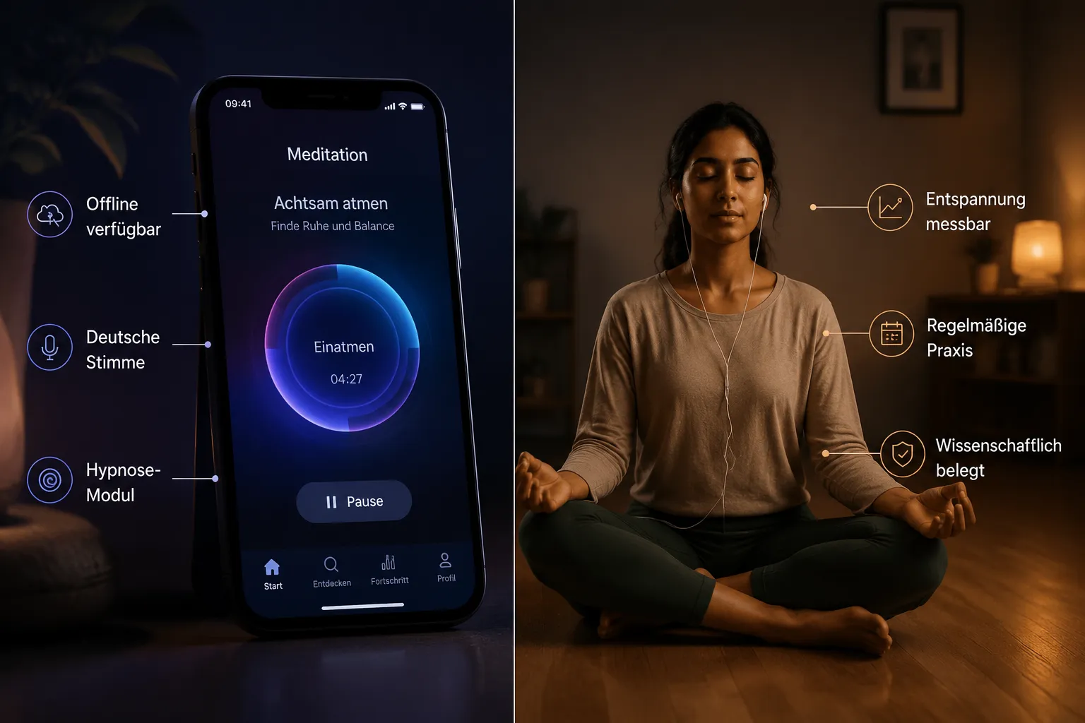 Die besten Meditations-Apps 2026 im Vergleich 2 Unterschied zwischen Calm, Headspace und Insight Timer