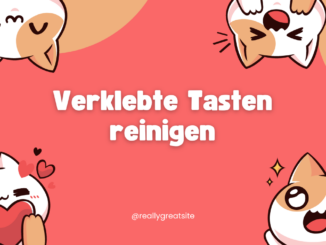 Verklebte Tasten reinigen