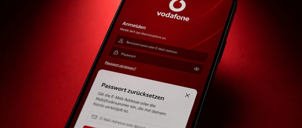 Vodafone Passwort vergessen