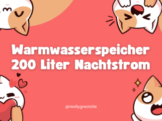 Warmwasserspeicher 200 Liter Nachtstrom