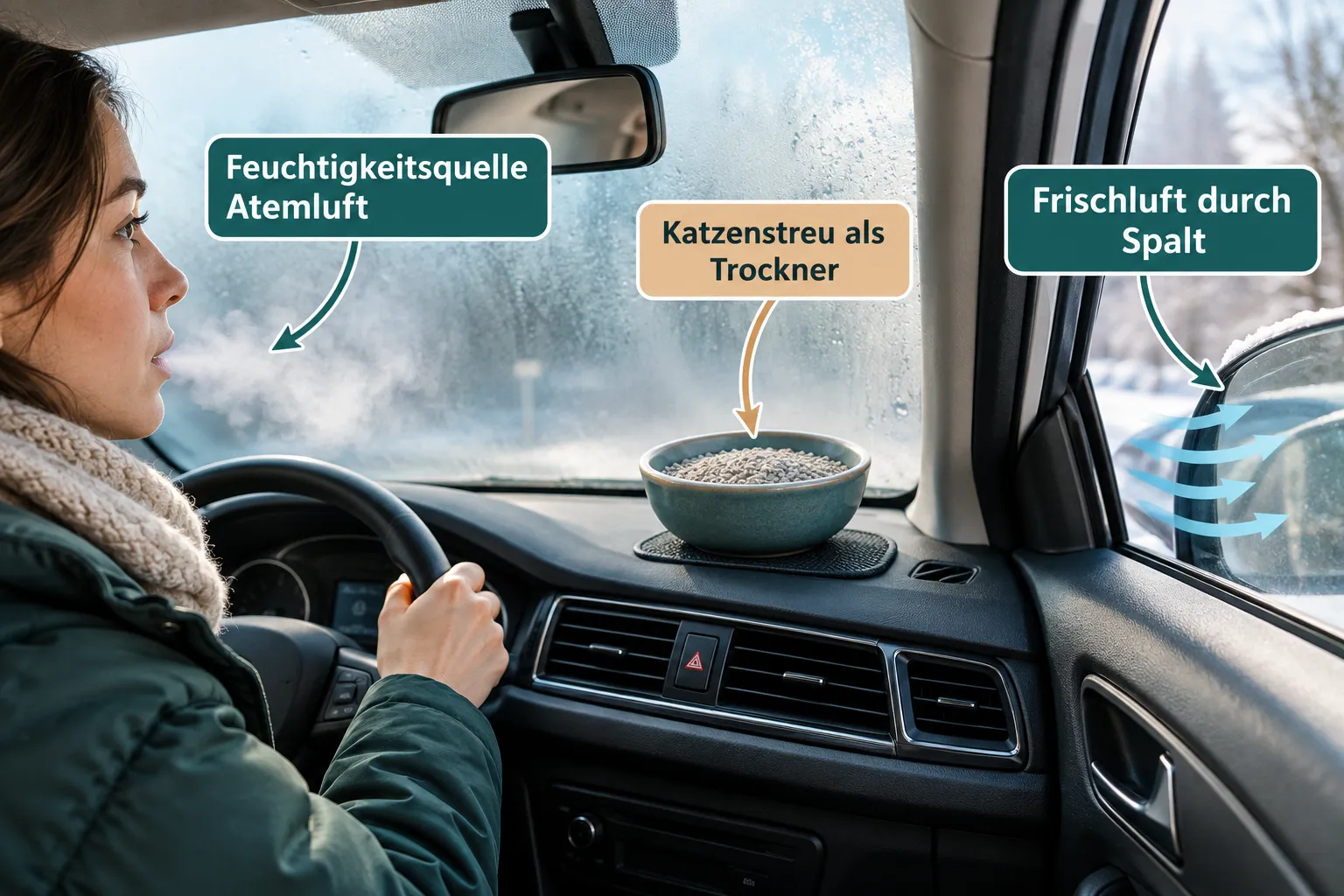 Die besten Hausmittel gegen beschlagene Autoscheiben 1 Warum beschlagen Autoscheiben von innen, und was unterscheidet sie vom Außenbeschlag?