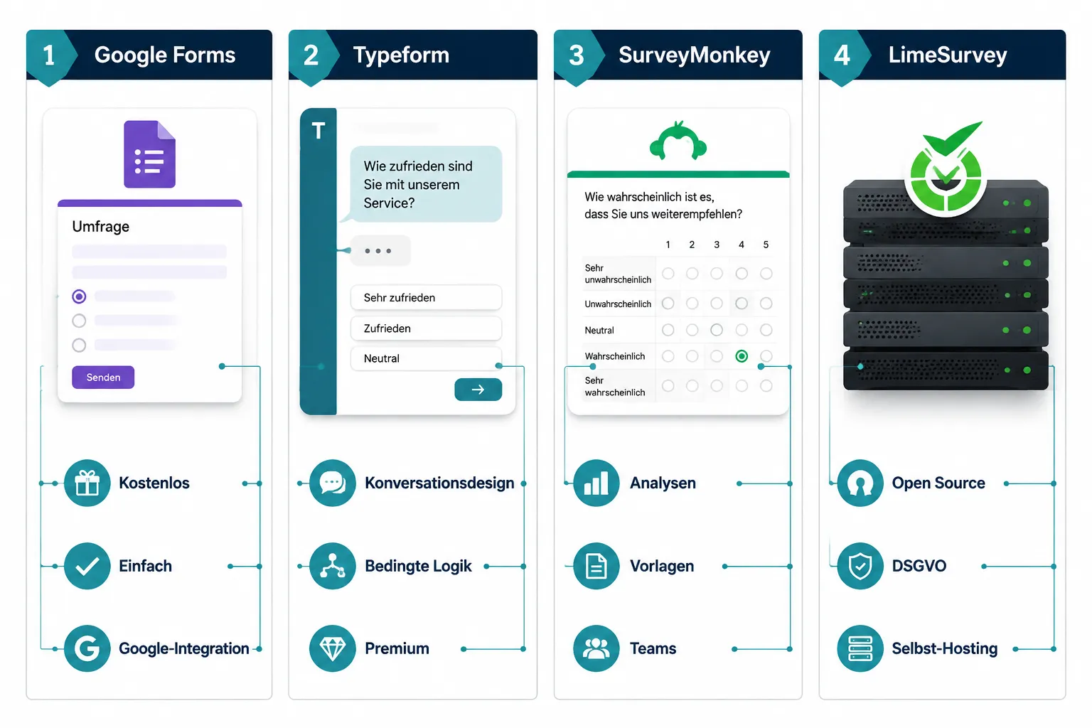 Die besten Umfrage-Tools im Vergleich 1 Was ist der Unterschied zwischen Typeform und Google Forms?