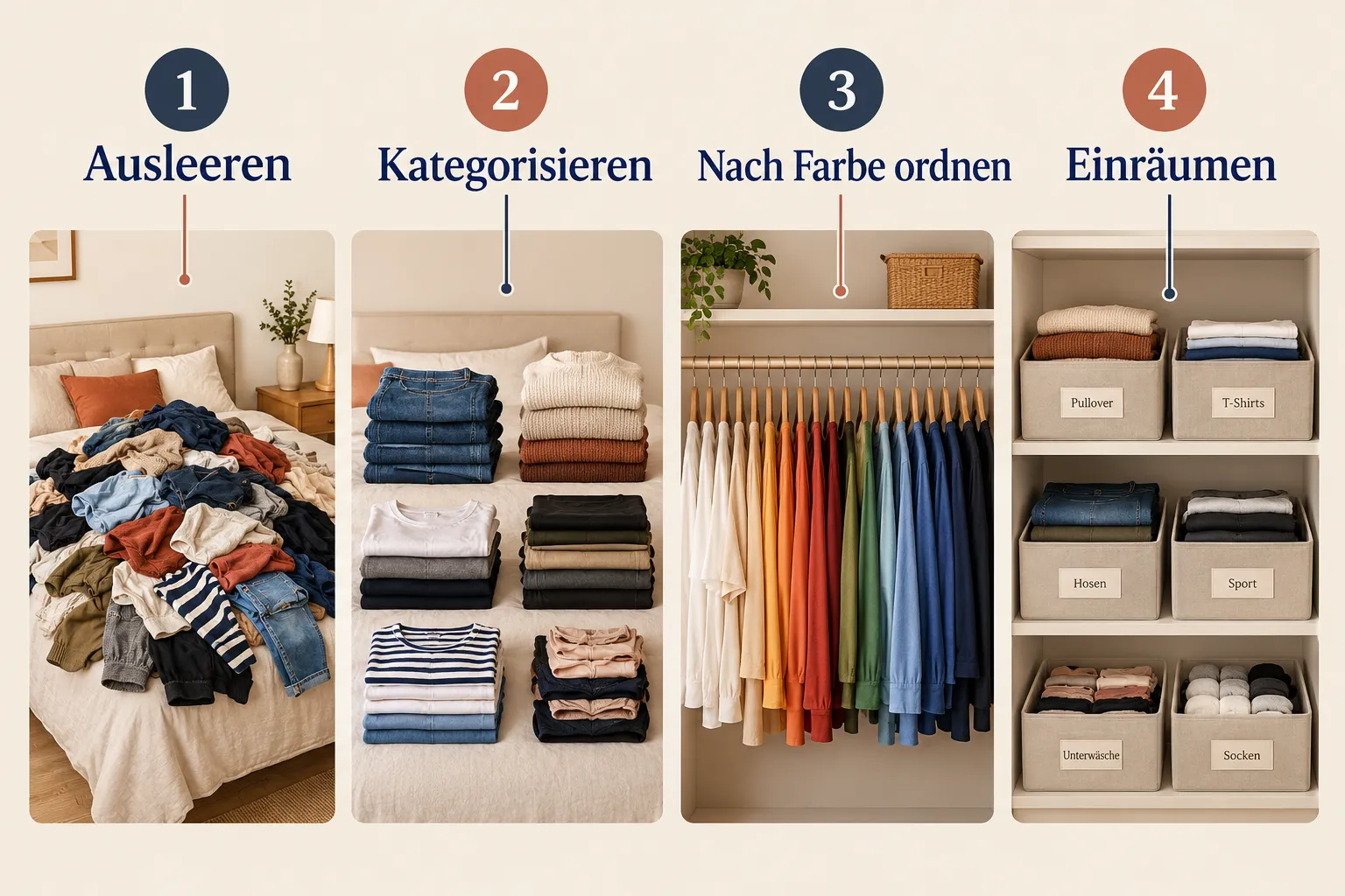 Die besten Ideen für Ordnung im Kleiderschrank 1 Was ist die beste Methode, um einen Kleiderschrank zu organisieren?