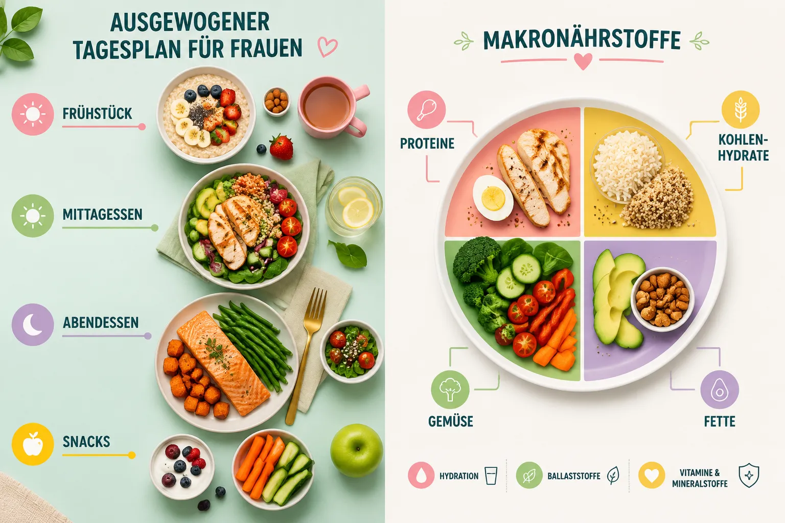 Was ist ein normaler Essensplan für Frauen?